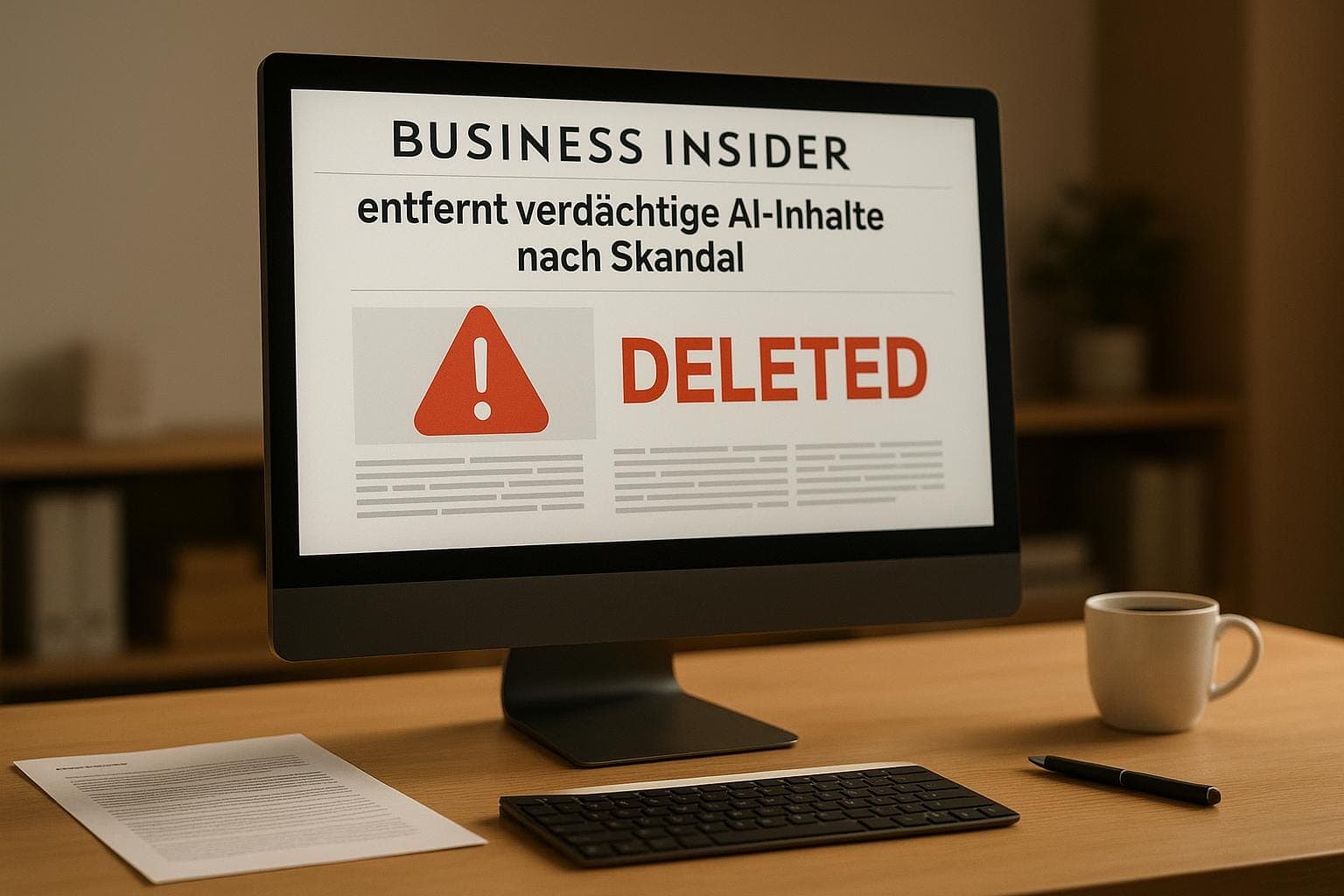 Business Insider entfernt verdächtige AI-Inhalte nach Skandal
