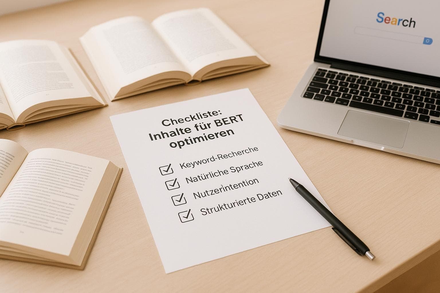 Checkliste: Inhalte für BERT optimieren